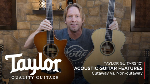 Taylor Cutaway Acoustic Guitar - Acoustic Guitar Features Cutaway Vs Non Cutaway Guitars Taylor Guitars