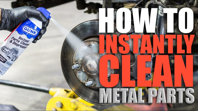 How to Clean Metal & Brake Parts Instantly - Introducing GUNK Instant Parts Cleaner & Degreaser GUNK Instant Parts Cleaner & Degreaser is a solvent based degreaser with a very high pressure trigger on it.