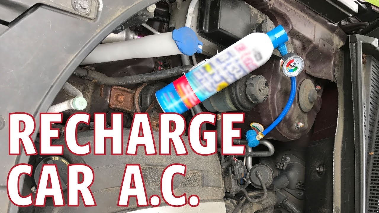 How To Use A Ac Pro Recharge a Car AC with EZ Chill or AC Pro Refrigerant