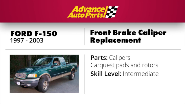F-150 Front Brake Replacement How to replace front pads, calipers and rotors on a 1997 - 2003 Ford F-150.