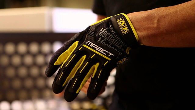 Mechanix Wear M-Pact MPact Race Glove Black/Yellow Trim