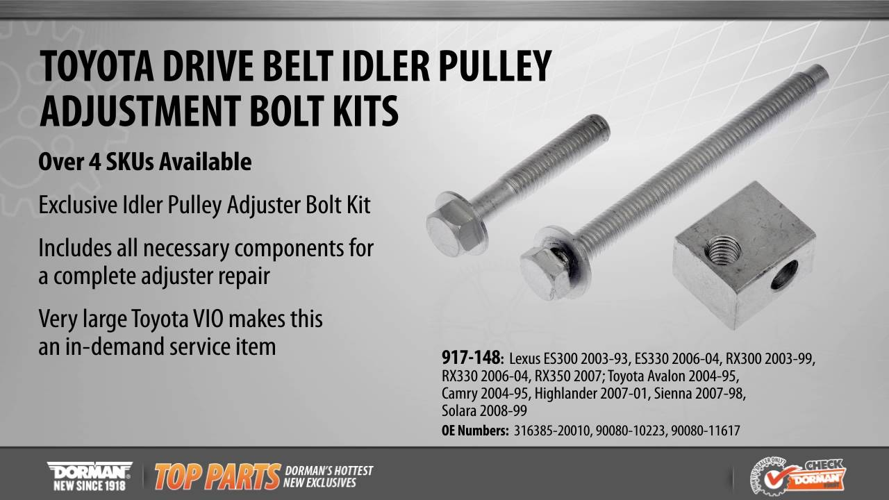 idler pulley adjuster bolt kit