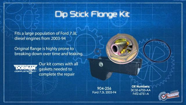 Engine Oil Dipstick Flange Repair Kit Part Number #904-256

Oil Pan Dipstick Flange

Application Summary: Ford 2003-94