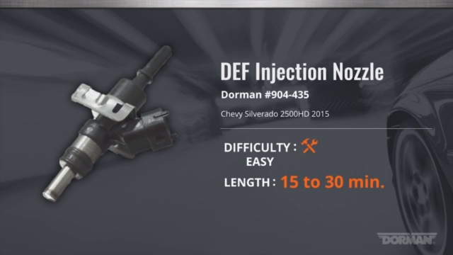DEF Injection Nozzle Installation Video by Dorman Products Part #904-435
DEF Injection Nozzle

Application Summary: Chevy Silverado 2500HD 2015