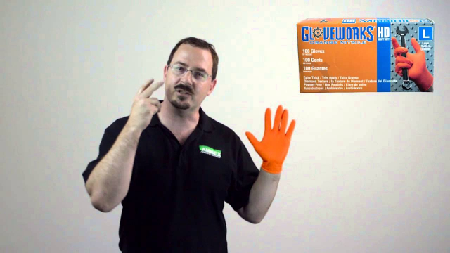 Gloveworks HD Orange Nitrile Gloves XL