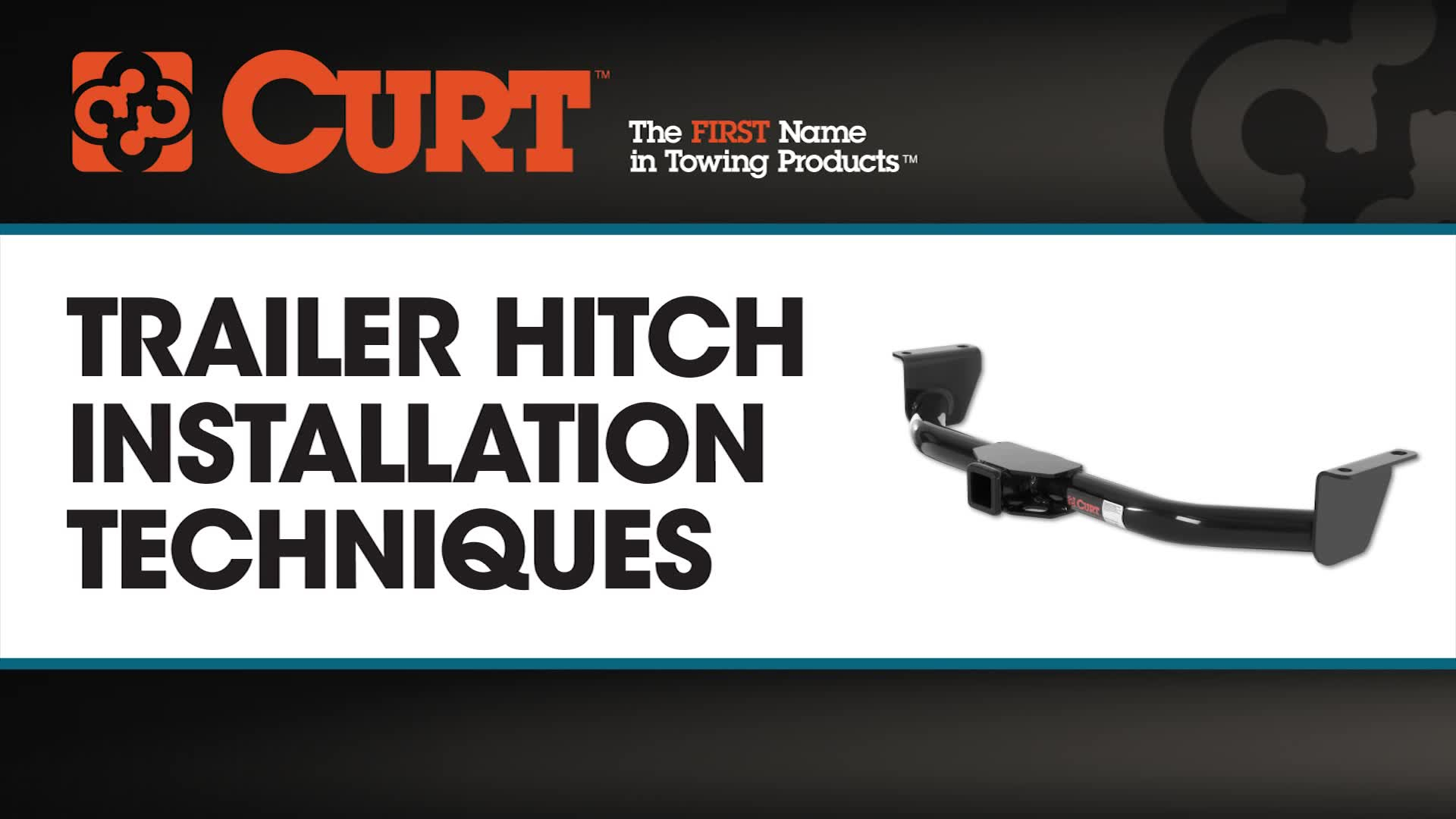 CURT Rear Trailer Hitch: , 10000 LB Capacity, Drilless, Installs