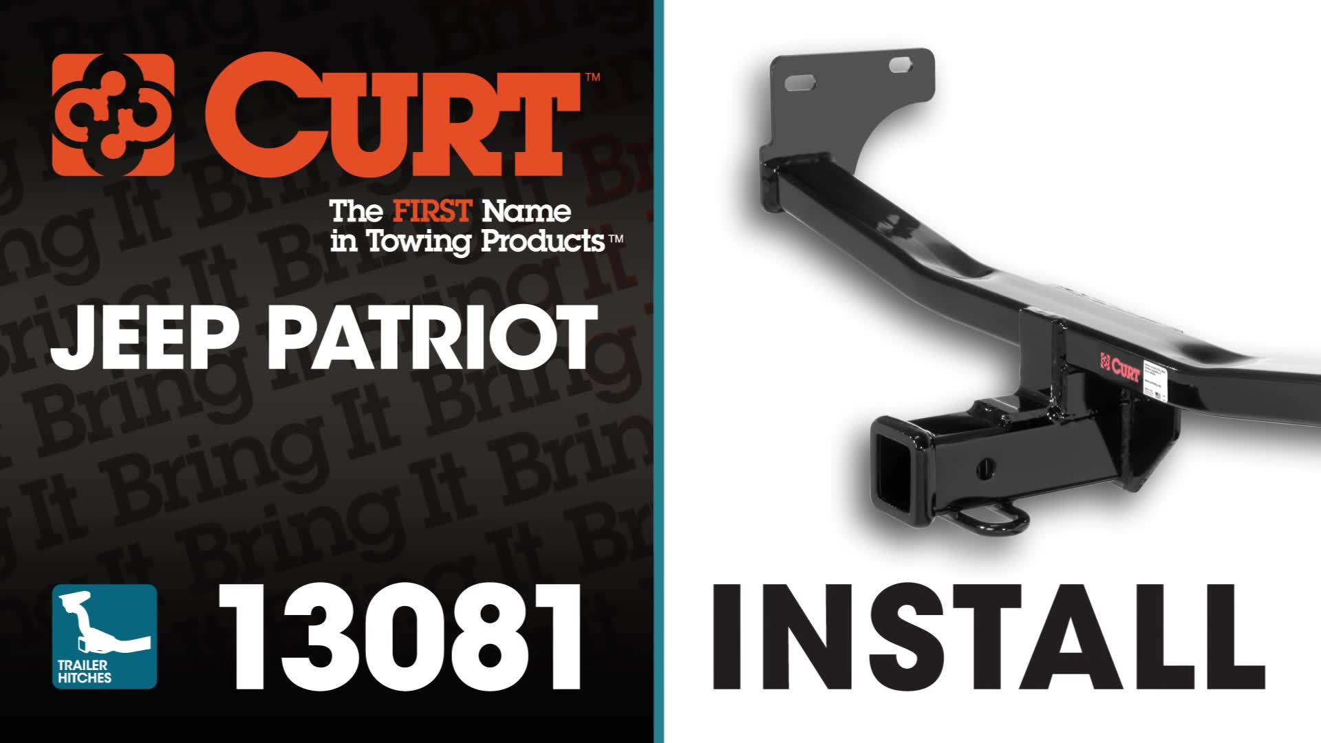 CURT Trailer Hitch: 2" Receiver, 4,000 LB Capacity, Installs As Low As ...