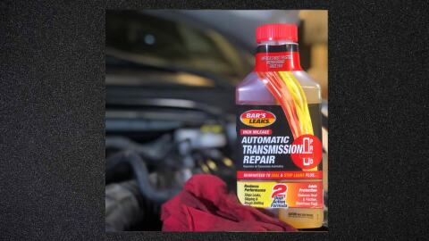 High Mileage Transmission Repair Bar's Leaks Automatic Transmission Repair reduces rough shifting and friction, while eliminating slip, controlling temperature, and repairing shudder, chatter and whining. Premium high mileage formula restores transmission performance and saves on costly transmission / transaxle repairs.