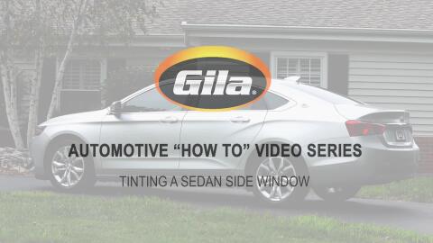 Tinting a Sedan Side Window A quick how-to on installing a sedan side window tint.