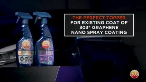 303 Products Graphene Detailer Benefits 303 Graphene Detailer is the next step in the evolution of exterior automotive protection. Building on the success of 303 Graphene Nano Spray Coating, 303 Graphene Detailer is the perfect topper to a superior base coat. The premium formula adds protection, gloss, and lubricity between washes as a way to maintain your car’s best look. Add a layer for 303 Graphene Detailer to level up your exterior protection today!