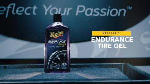 Meguiar's Endurance Tire Gel, Rich Purple Liquid, Glossy Shine - Tire Care,  16 Oz 