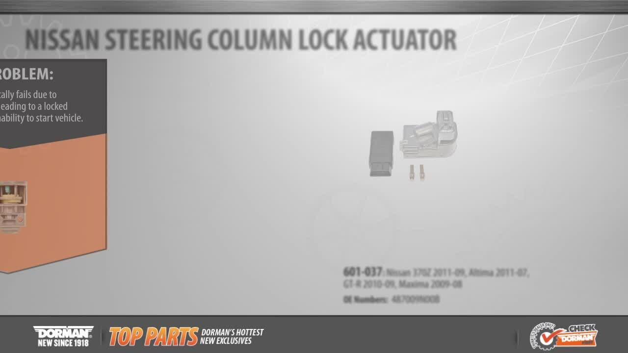 Highlighted Part: Steering Column Lock Actuators for Select Nissan