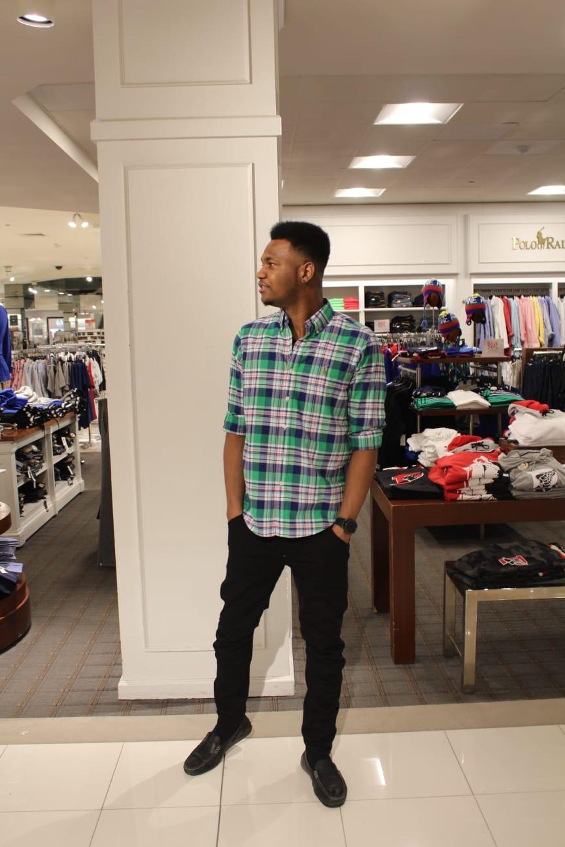 men's plaid oxford shoes