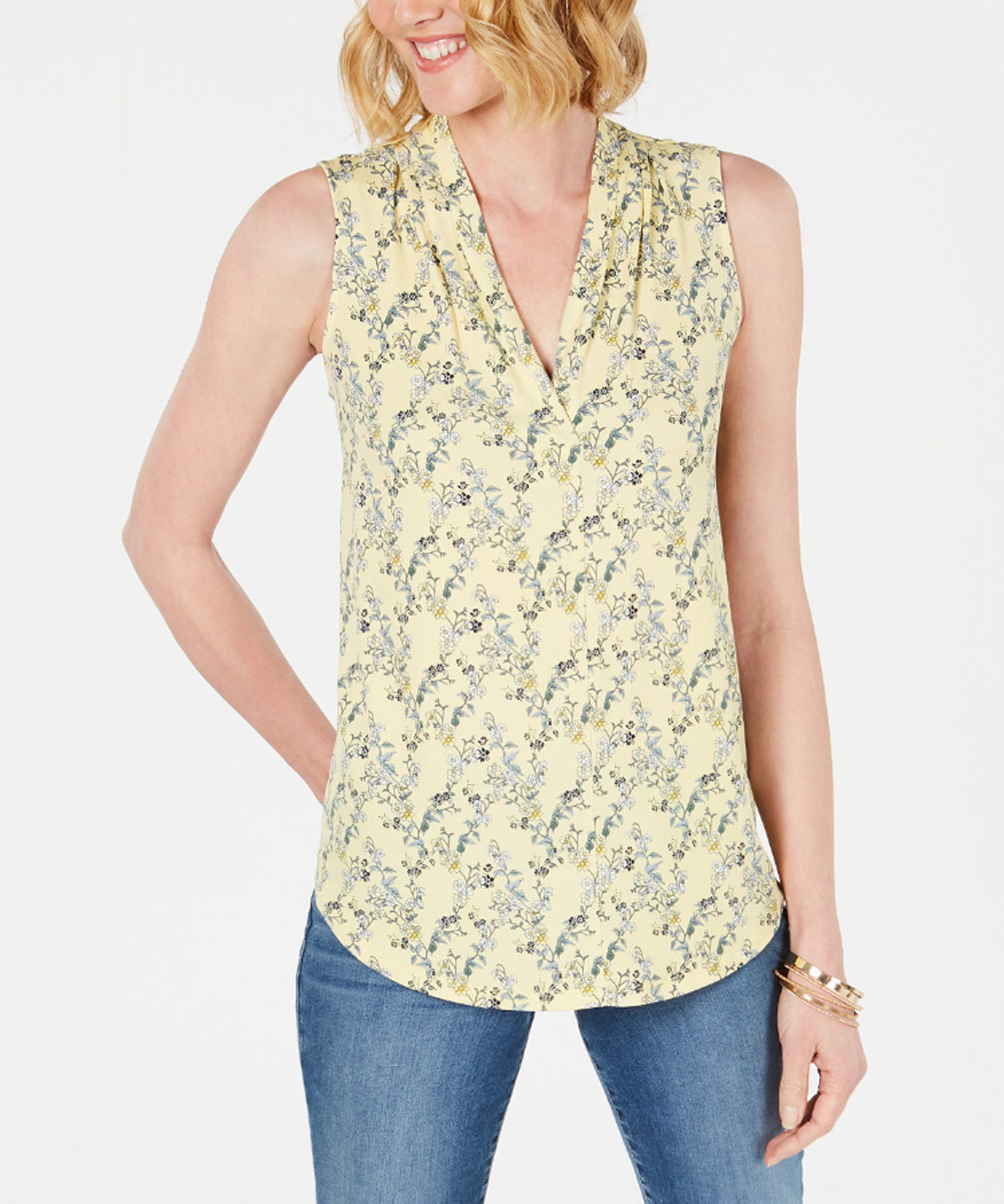 charter club sleeveless tops