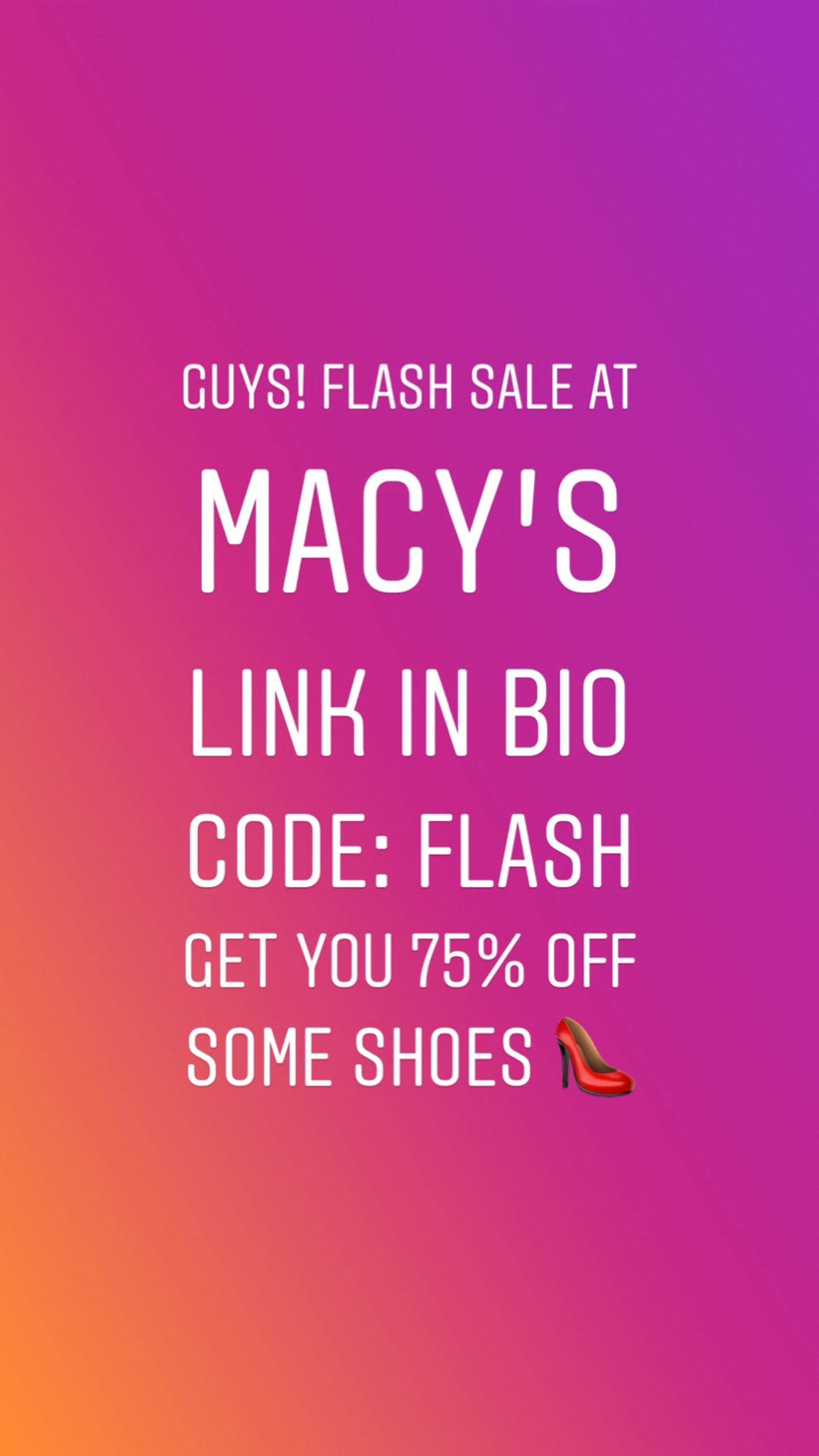 macy's flash sale shoes