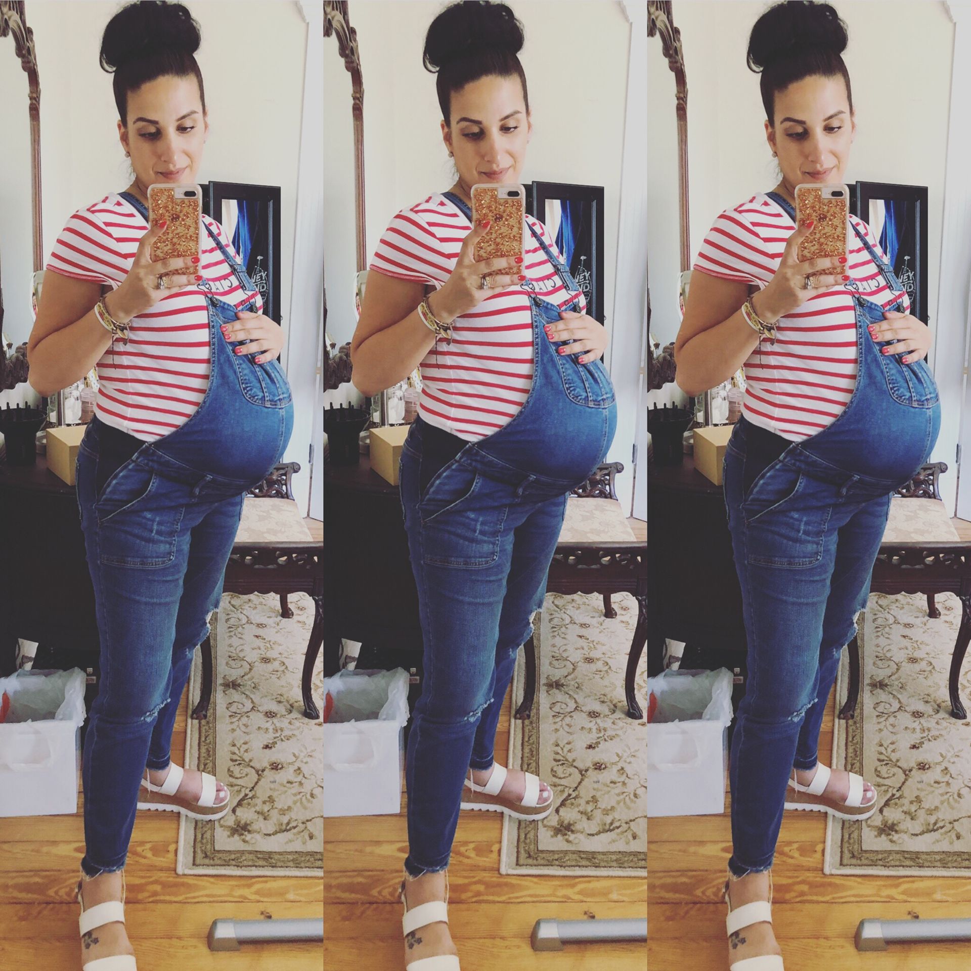 macy's indigo blue maternity jeans