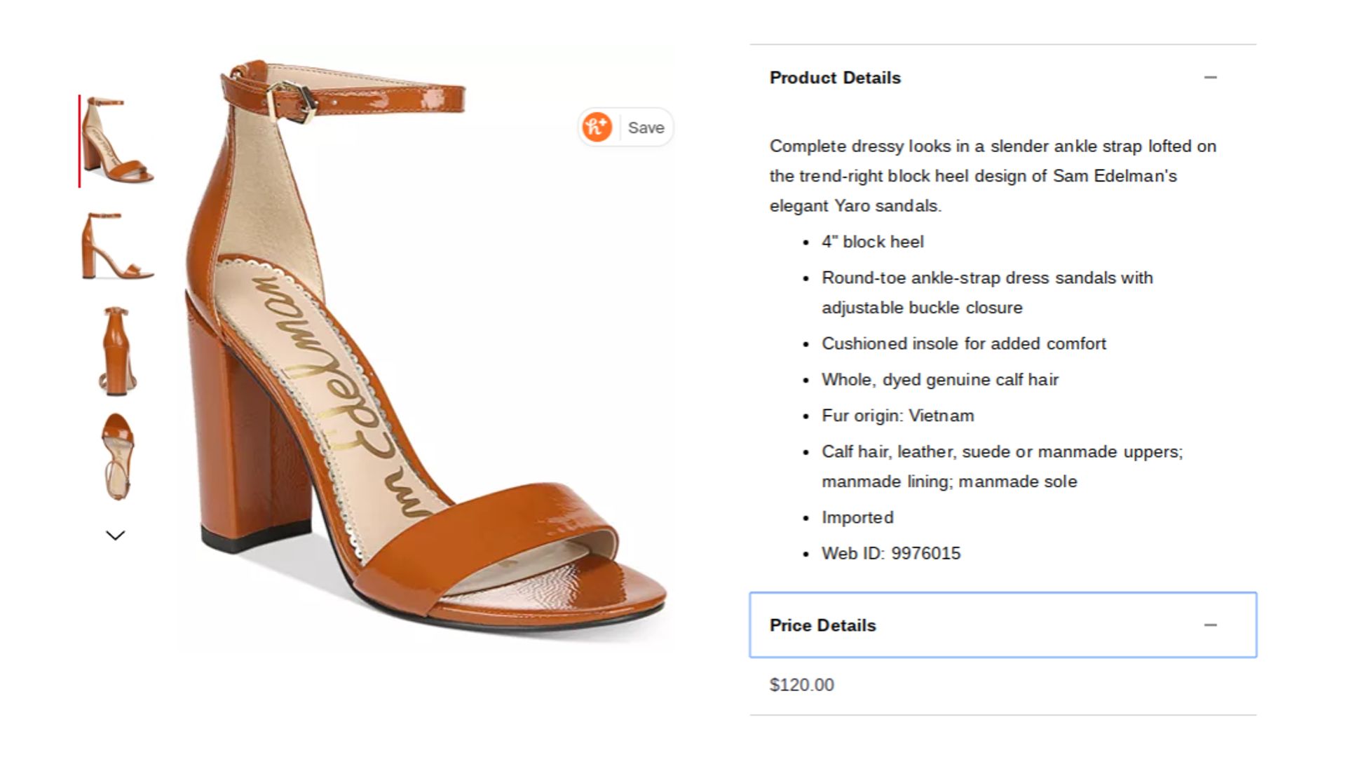 sam edelman yaro calf hair heels