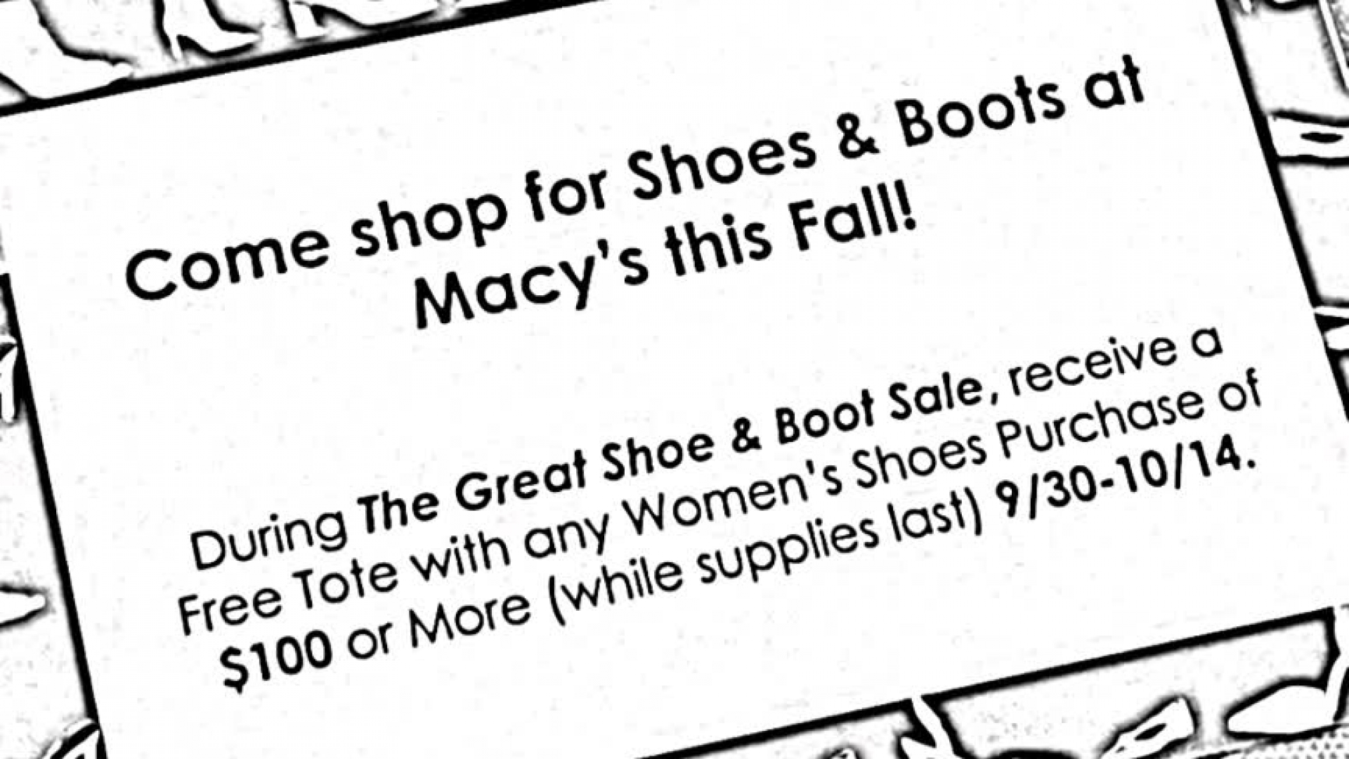 macy's great shoe sale
