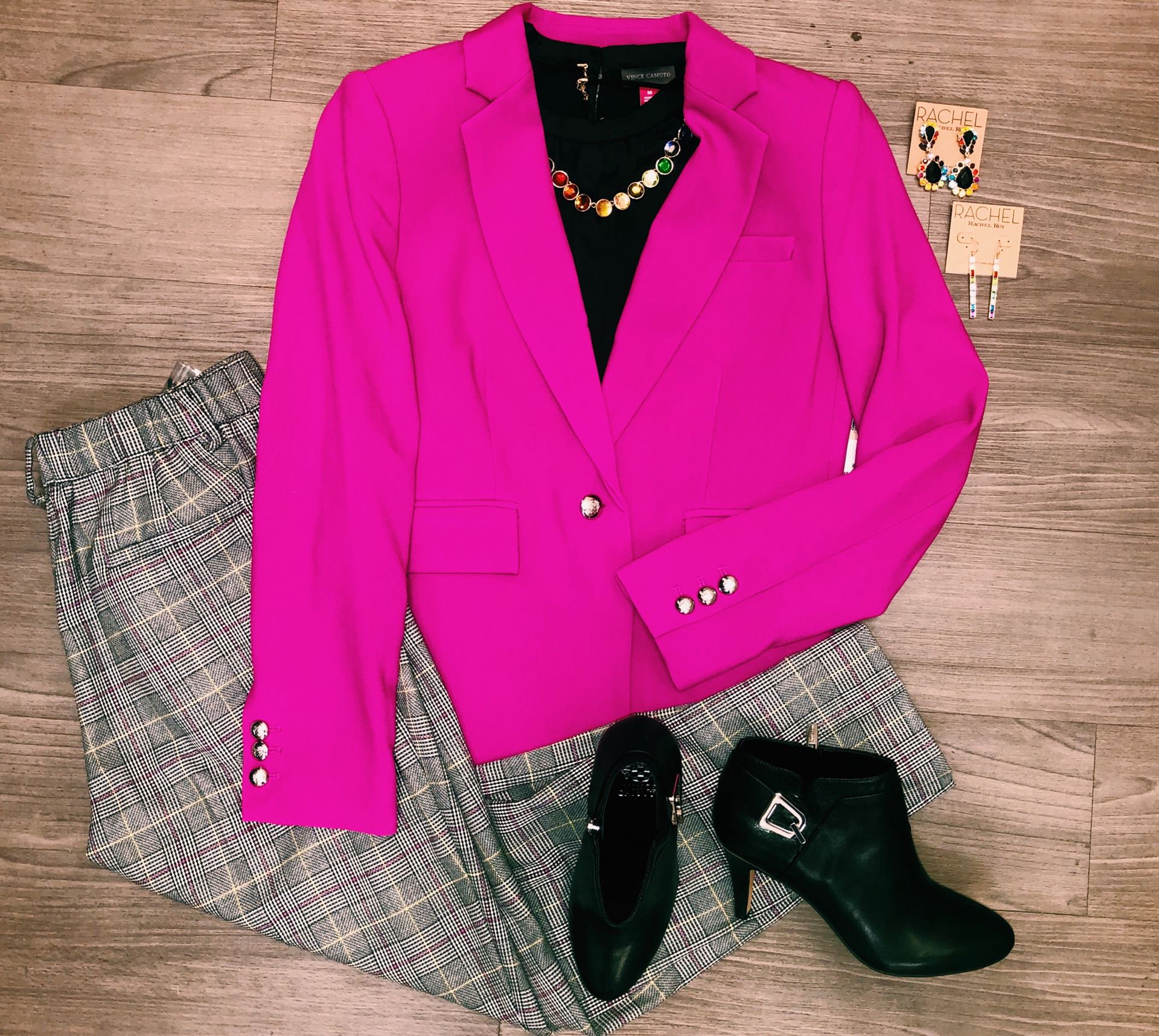 macys pink suit