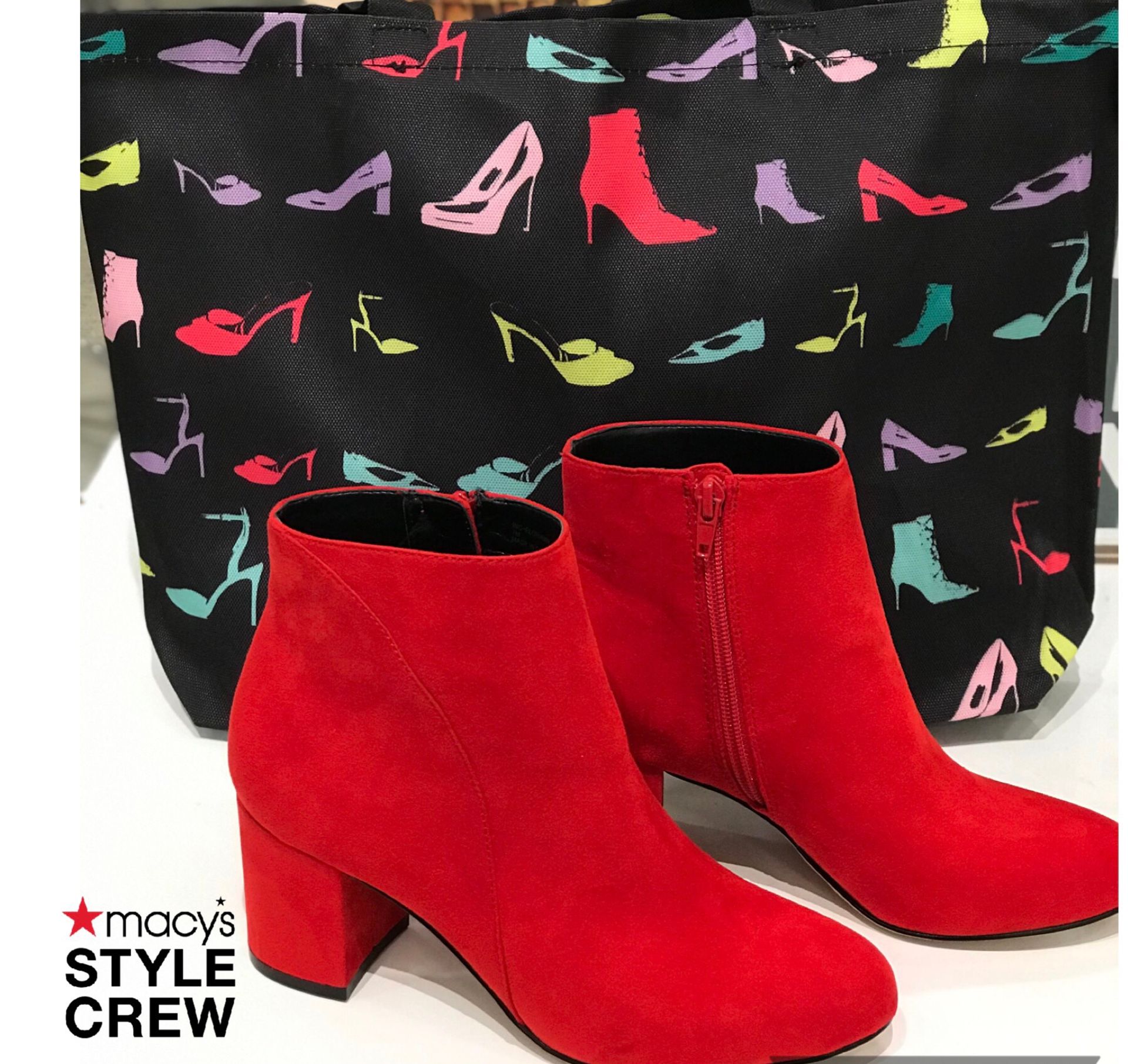 Red Boots - Macys Style Crew
