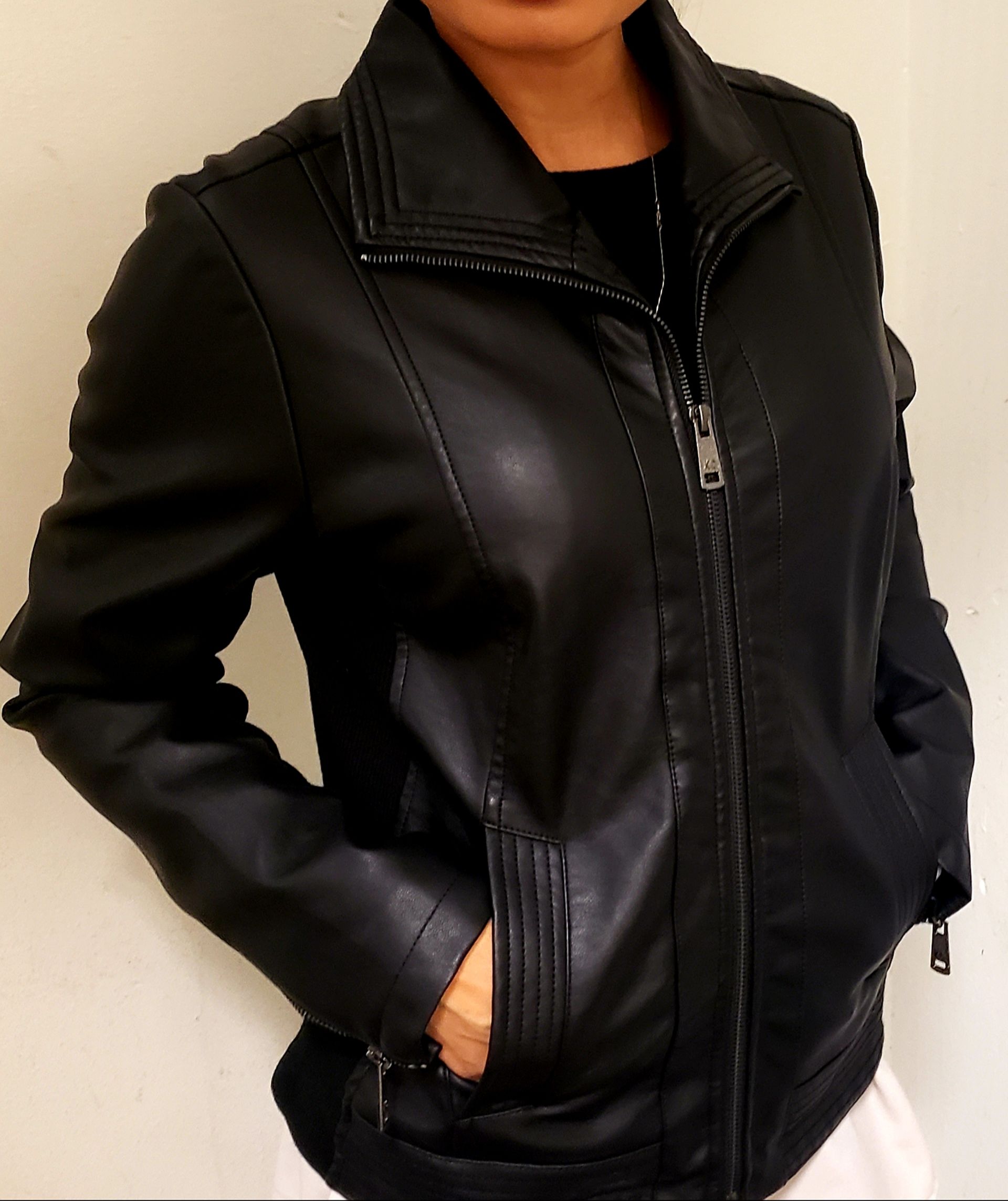 macy's kenneth cole leather jacket