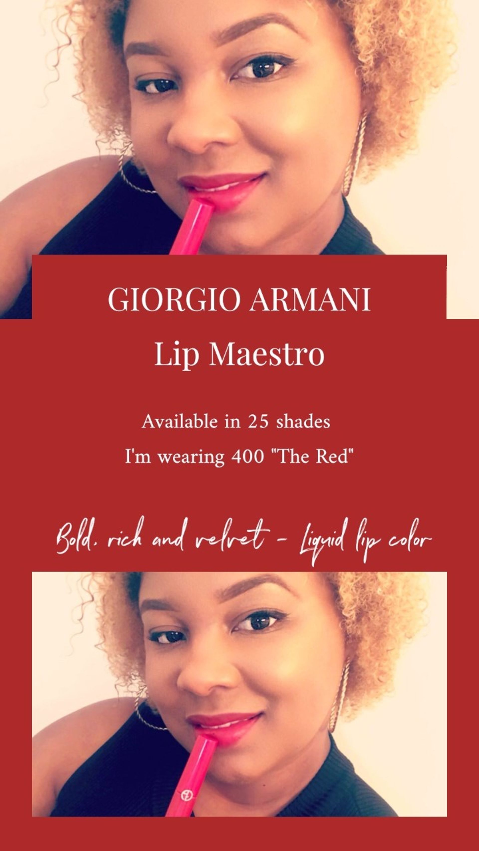 giorgio armani lip maestro 400 the red