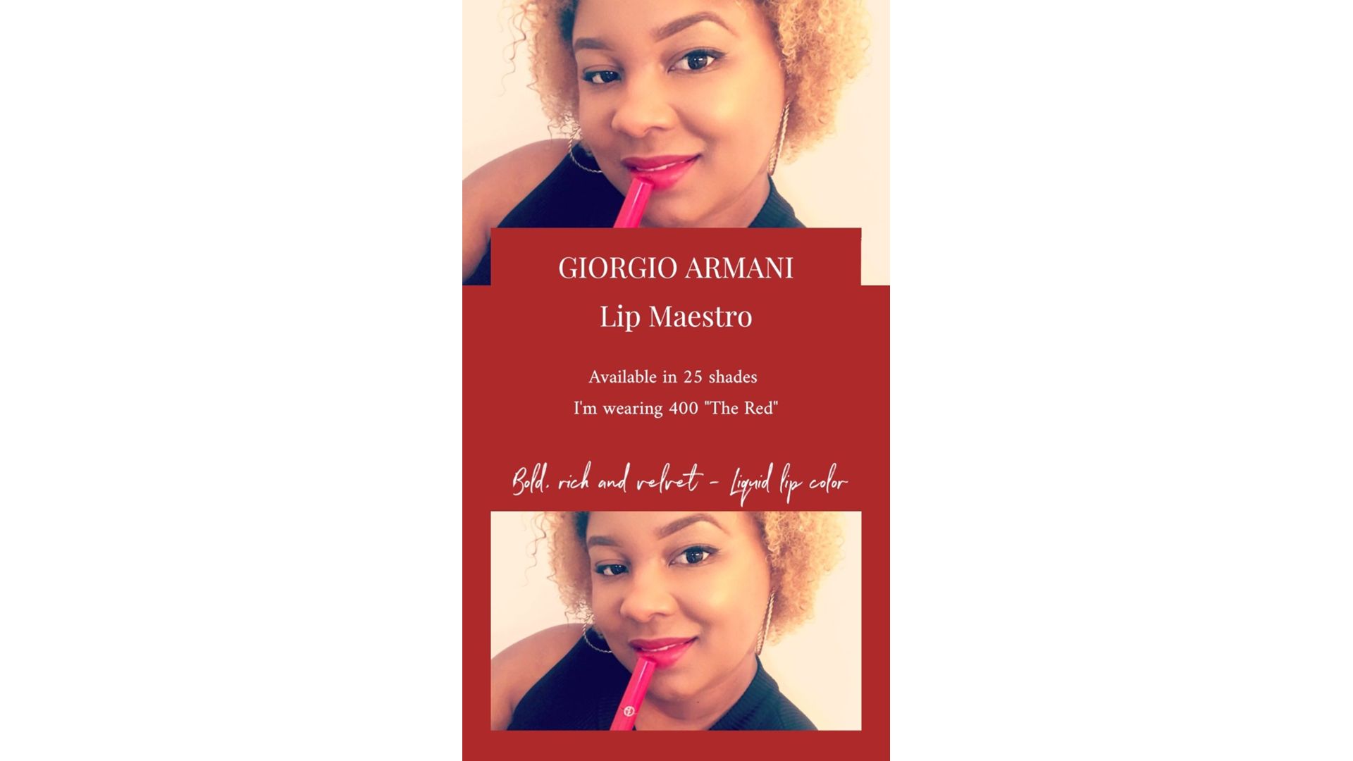 giorgio armani lip maestro 400 the red