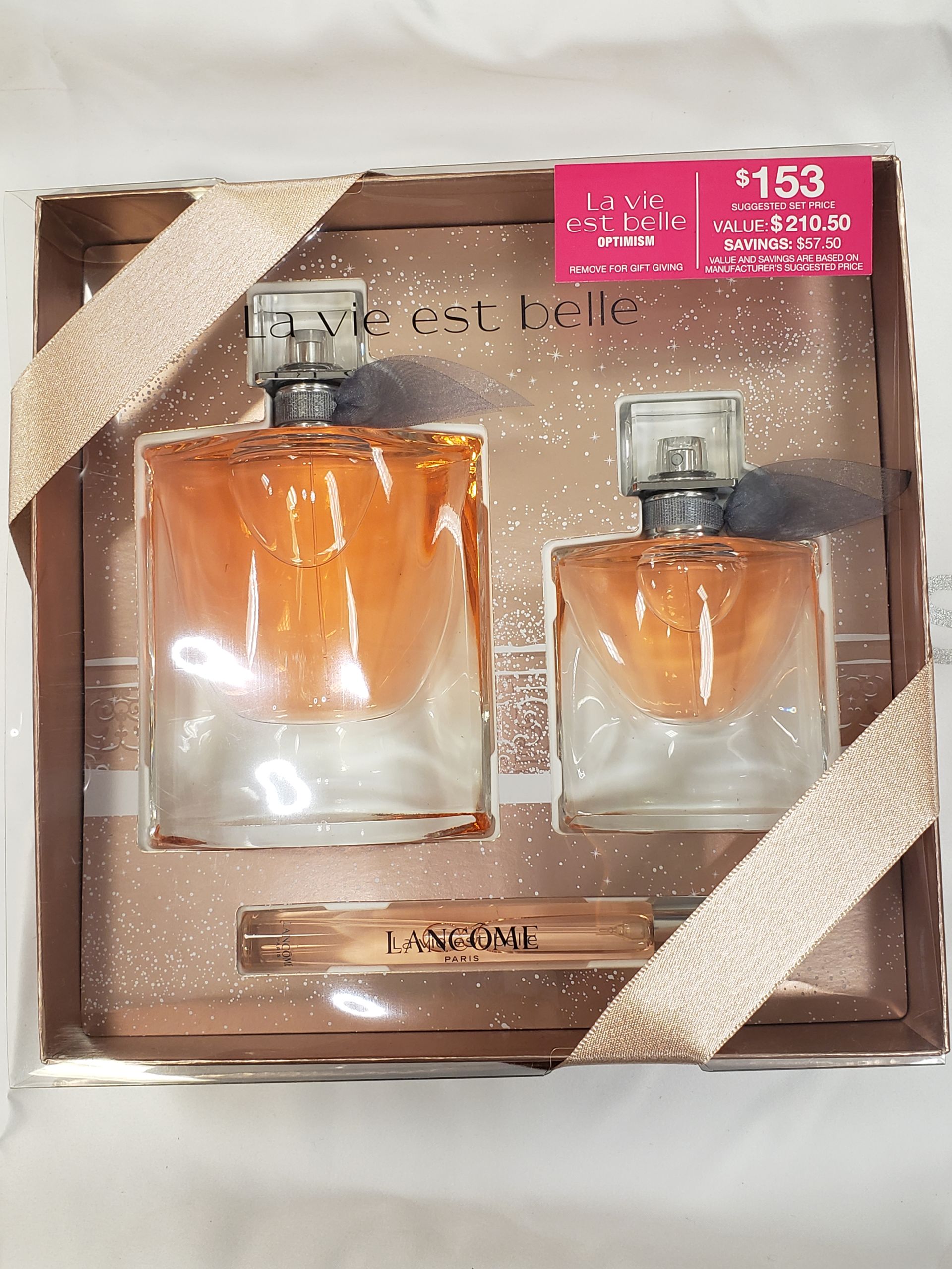 Lancome 3 Pc La Vie Est Belle Optimism Gift Set Macys Style Crew