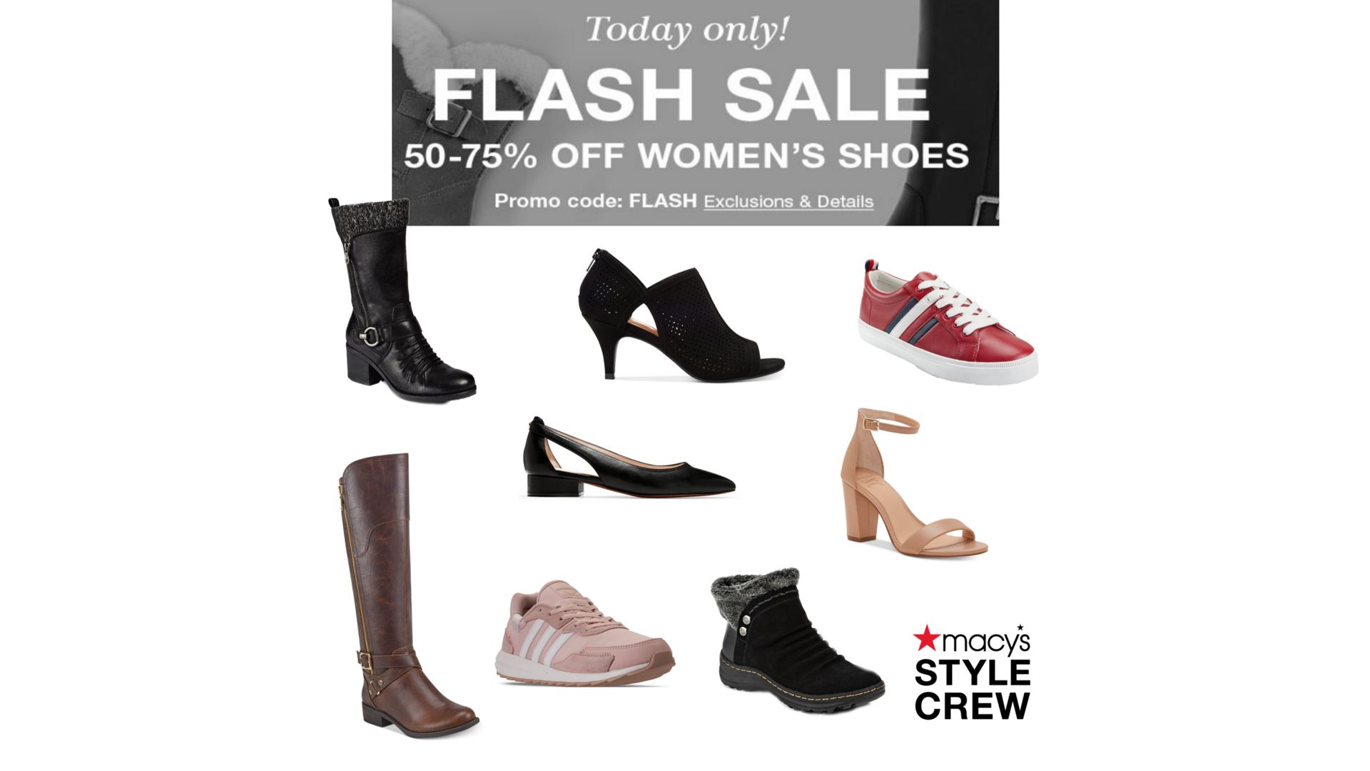 womens shoes flash sale macys