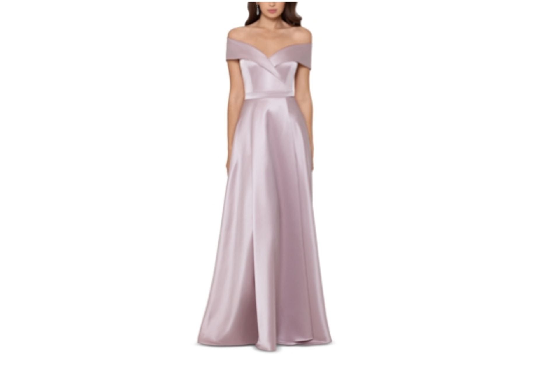 Xscape Satin Gown-Mauve Pink - Macys 