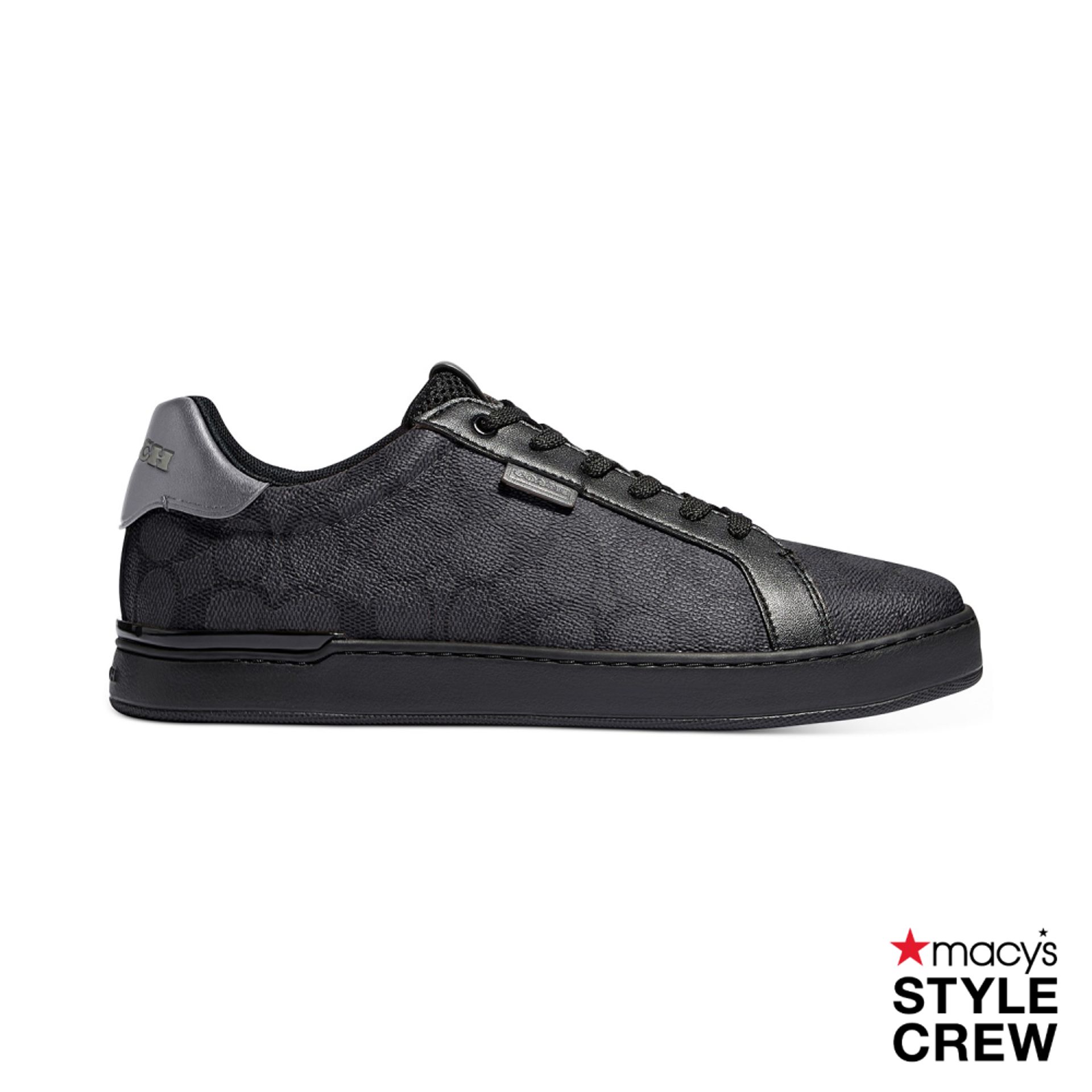 coach c126 low top sneaker black