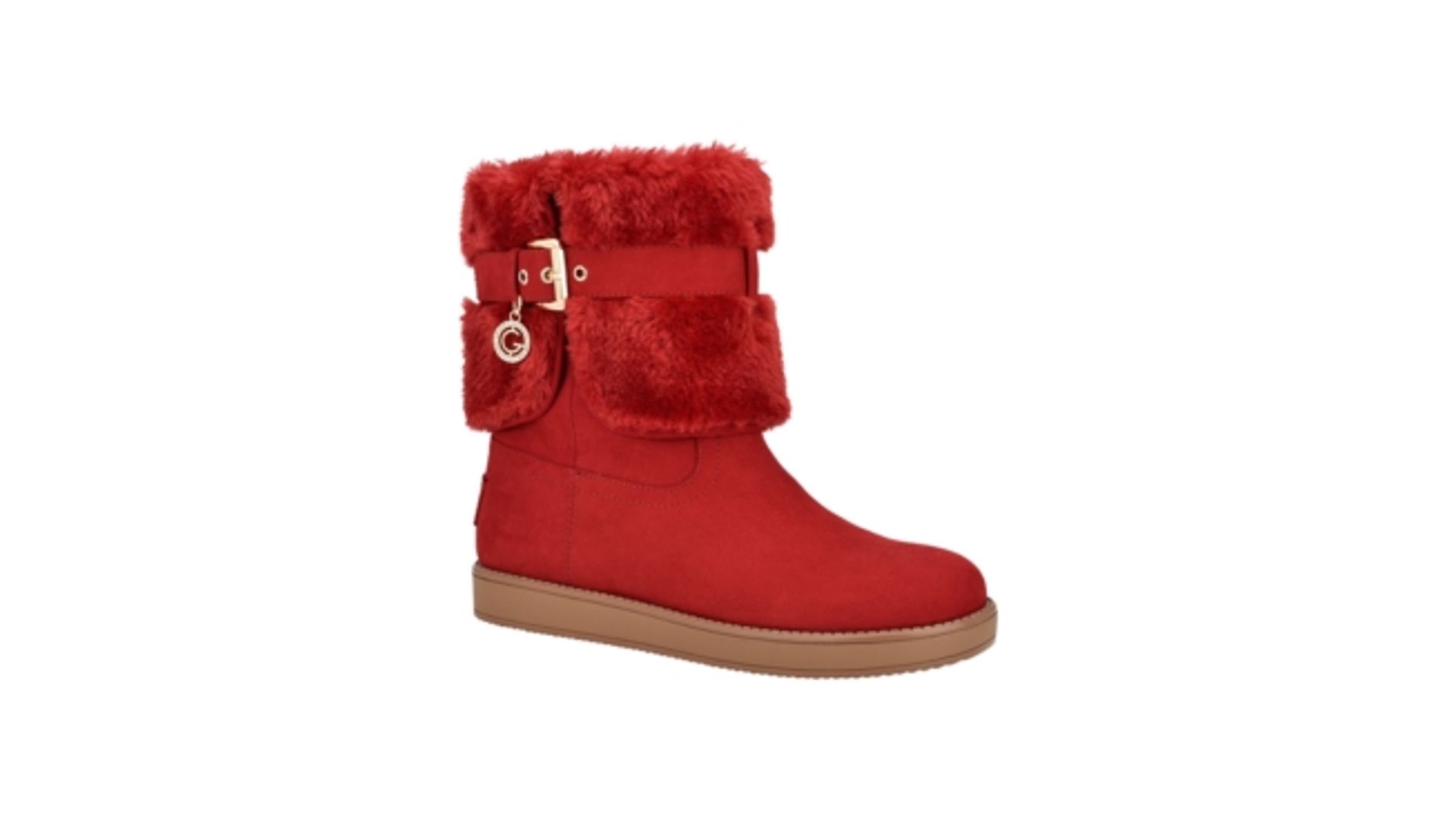 Women's GBG Los Angeles Adlea Cold Weather Winter Boots Red