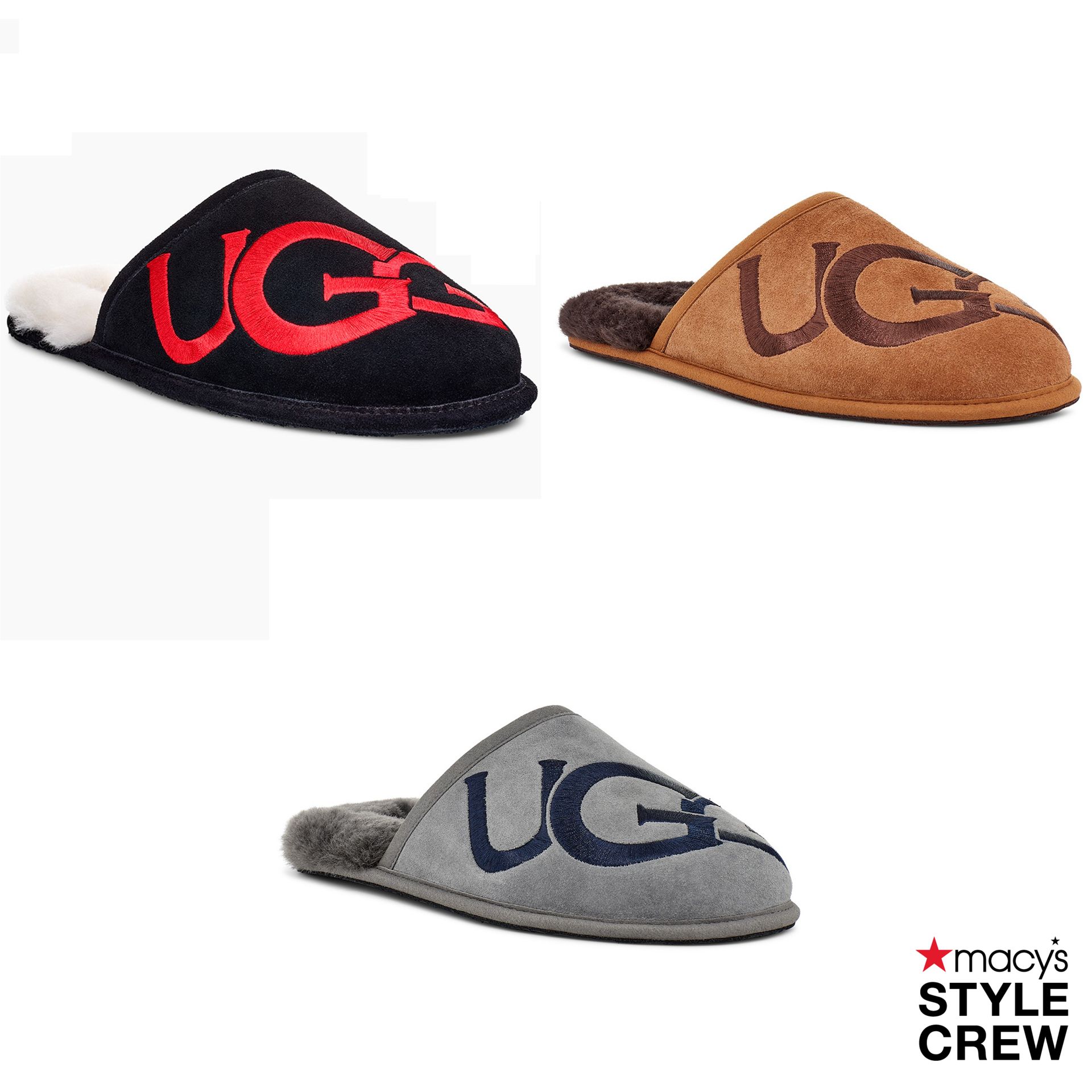 ugg logo slippers