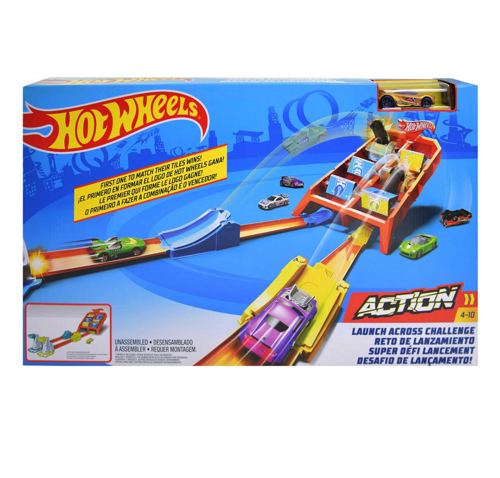 hot wheels action launch across challenge