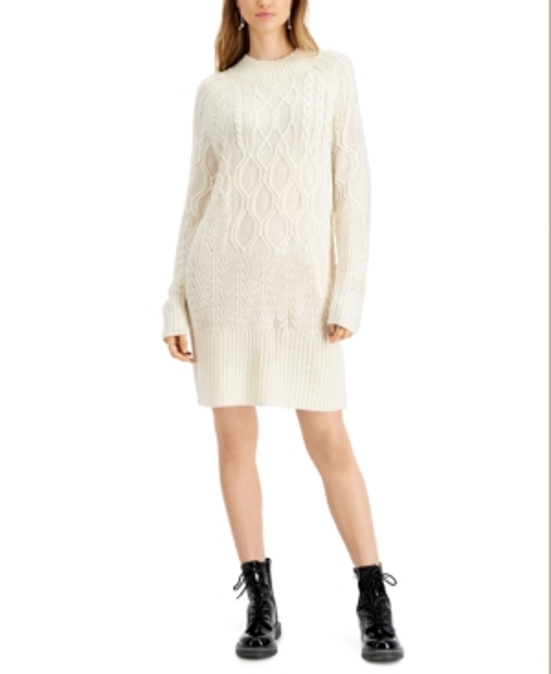 macy's white sweater dress