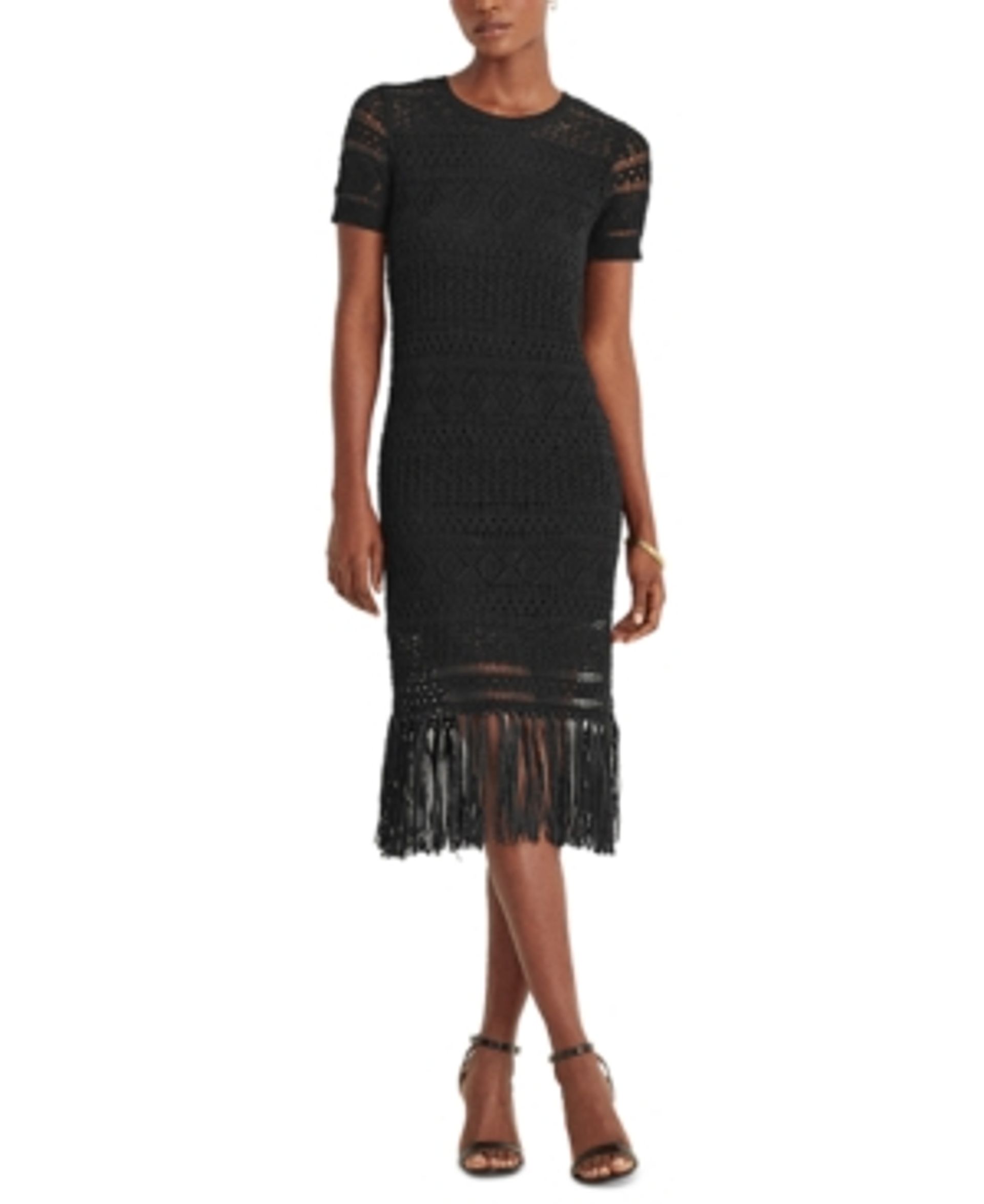 ralph lauren black dress macys