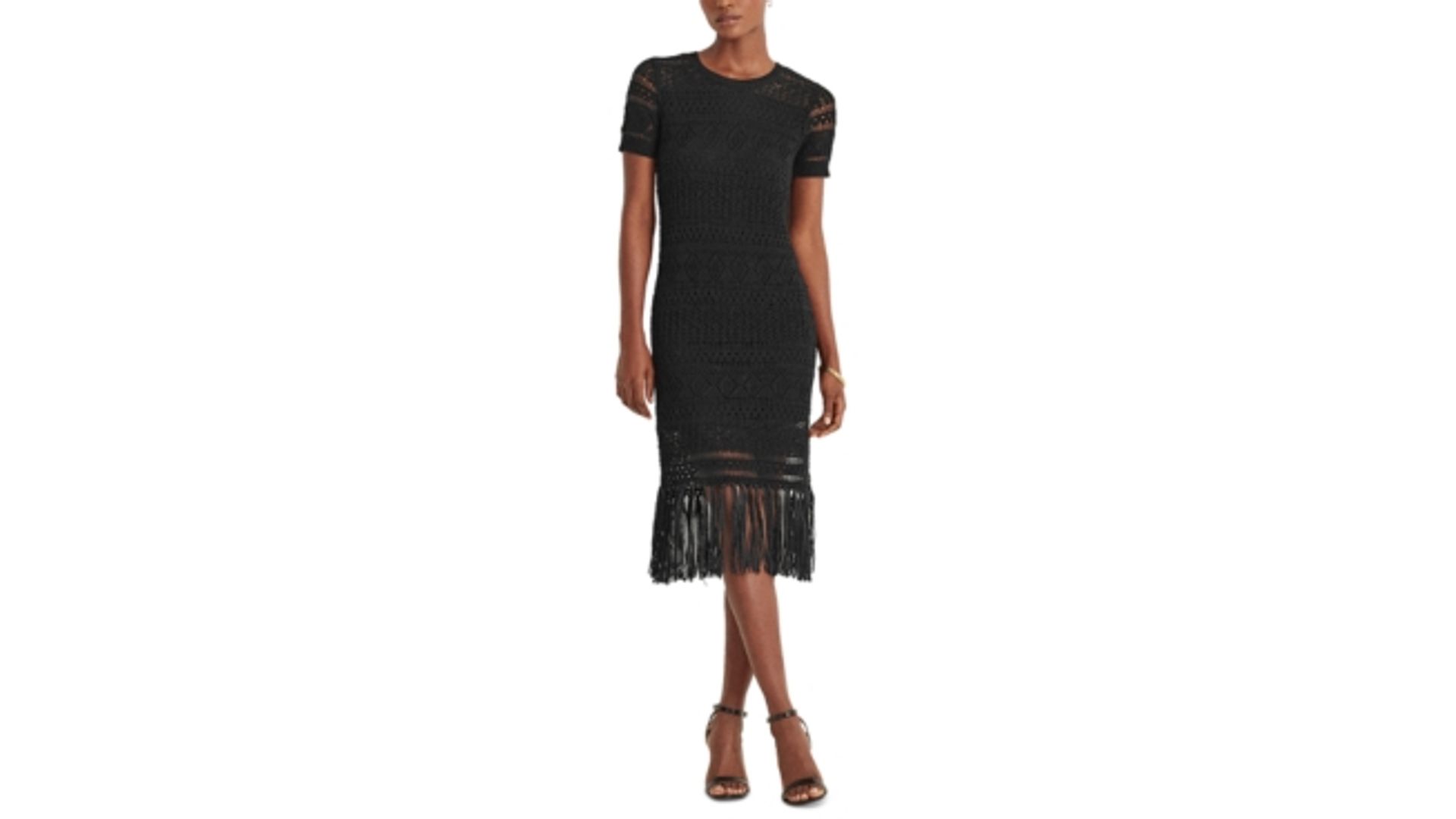 ralph lauren fringe dress