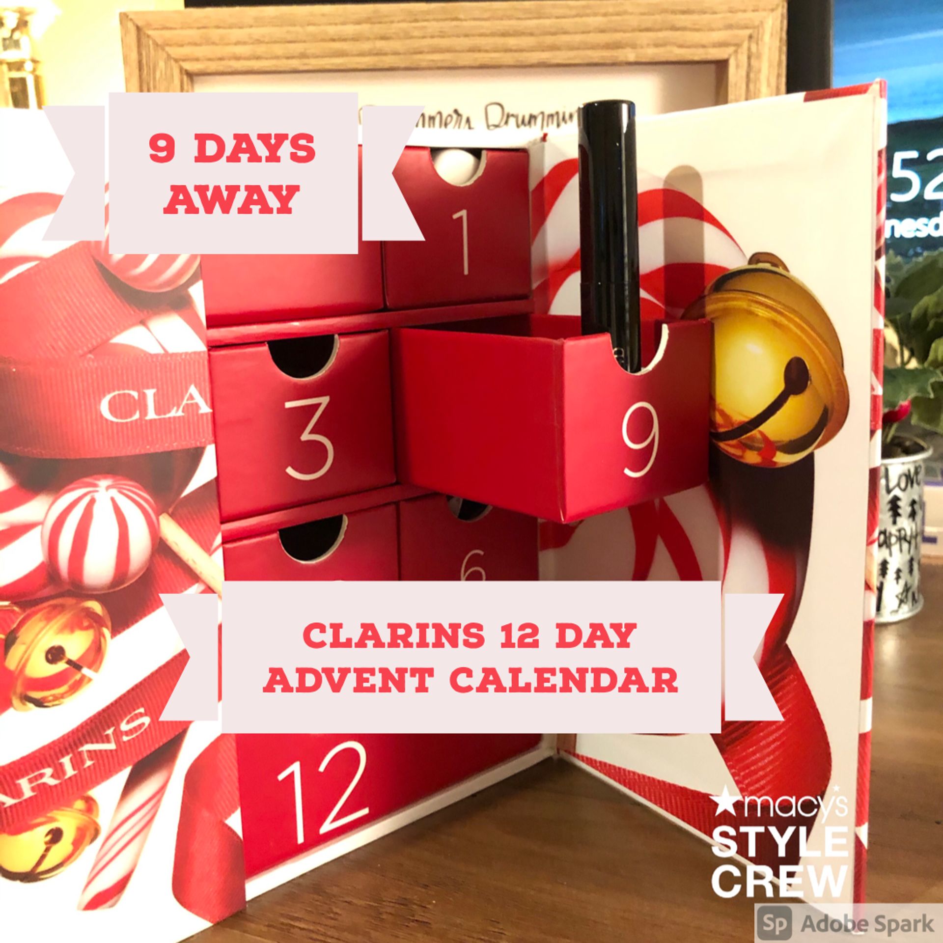 Clarins 12 Day Advent Calendar 9 Days Til Christmas Wondwr Perfect Mascara Macys Style Crew Clarins 12 Day Advent Calendar 9 Days Til Christmas Wondwr Perfect Mascara Macys Style Crew