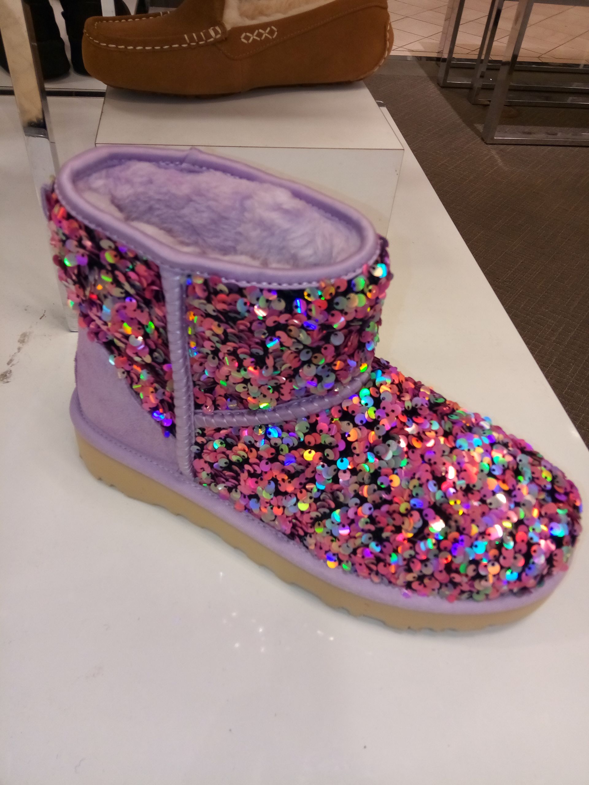 purple sequin ugg boots