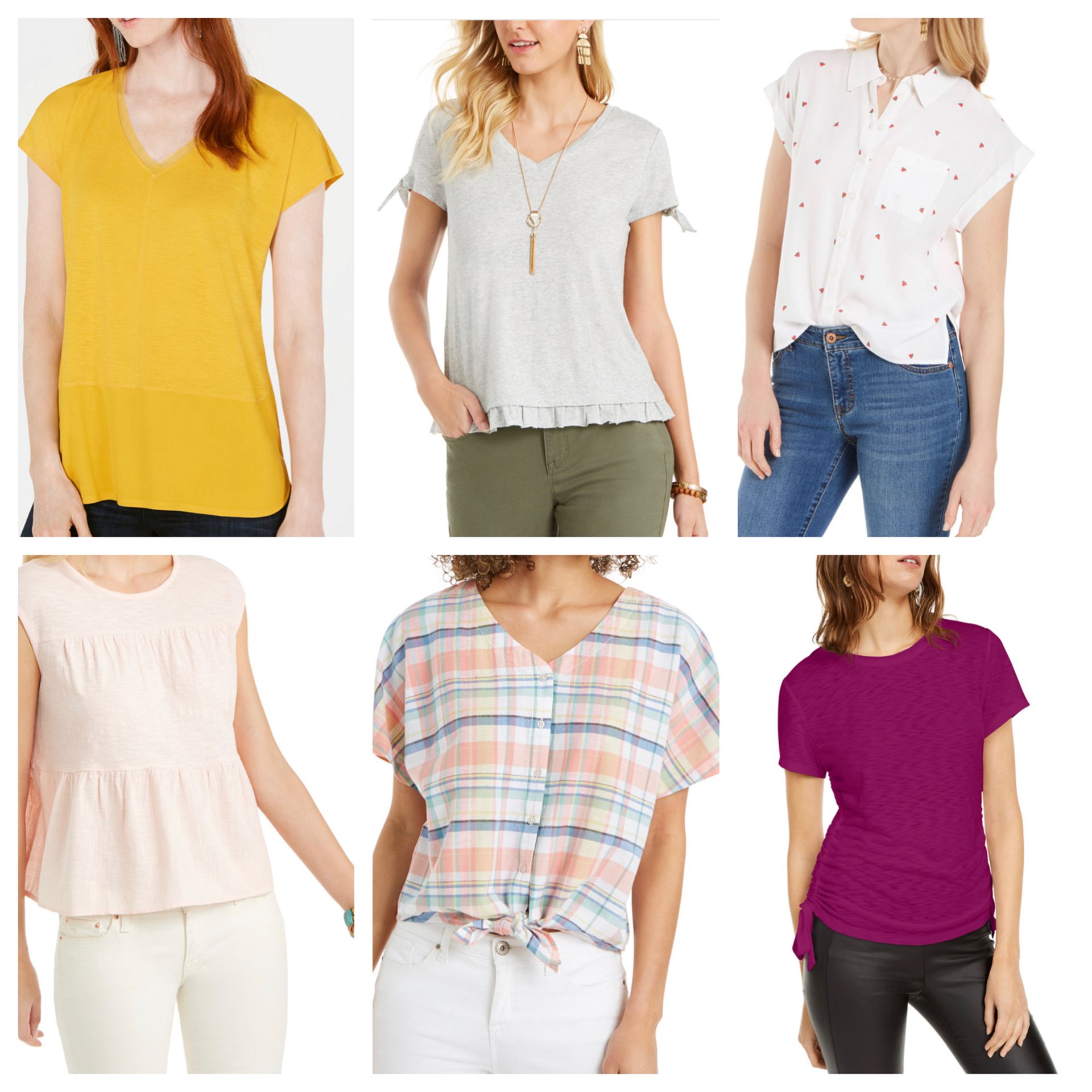 macys spring tops