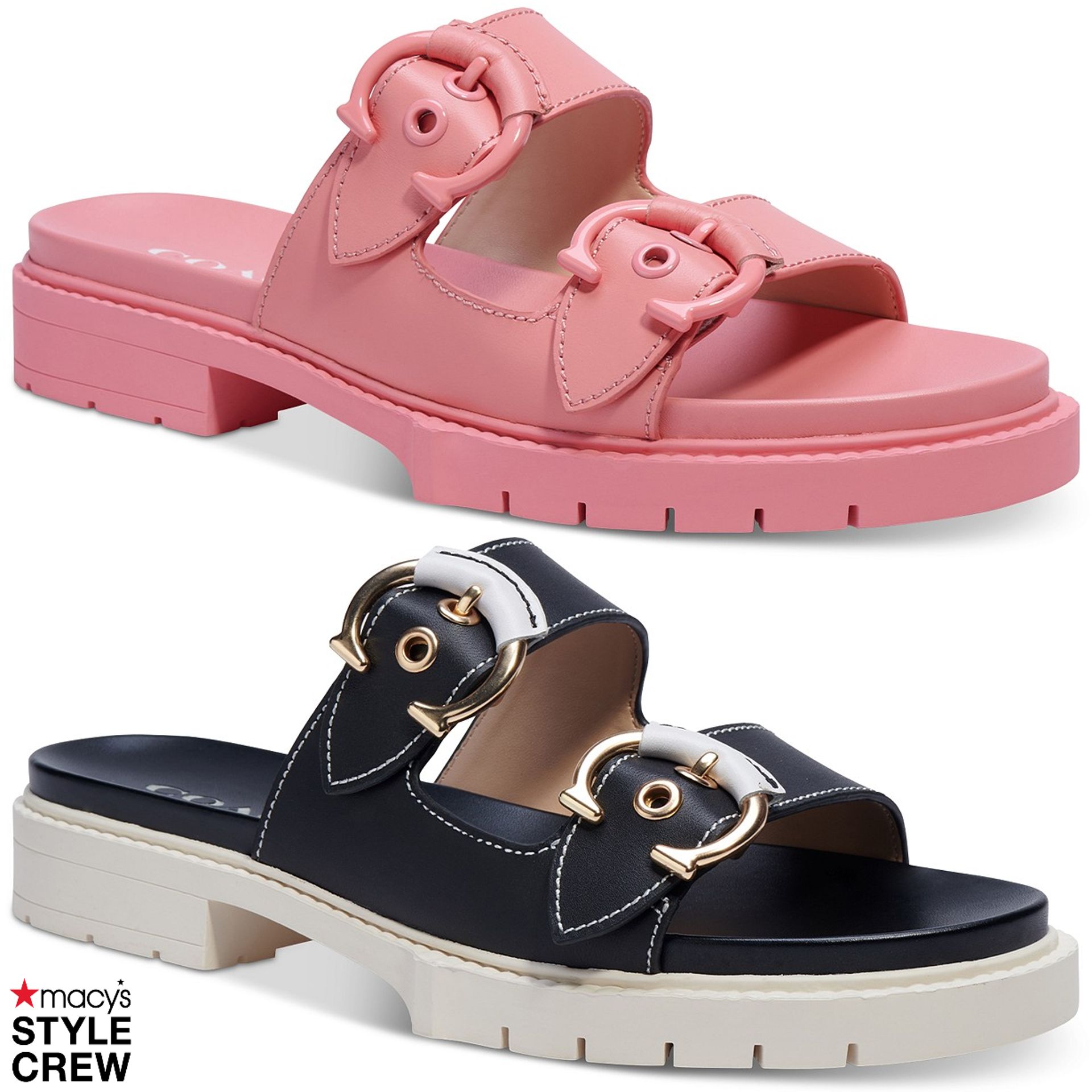 macys coach sandals