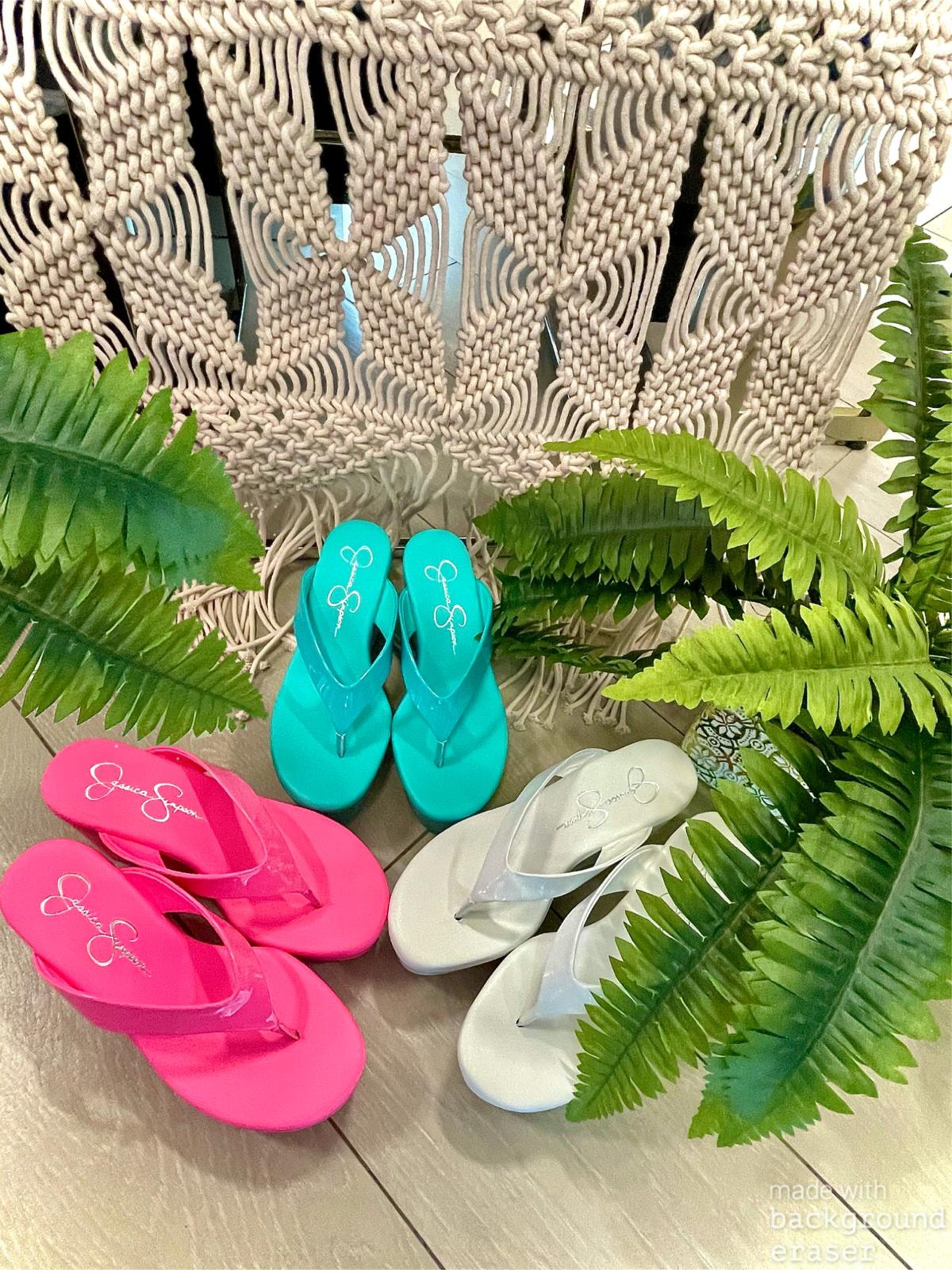 jessica simpson wedge flip flops