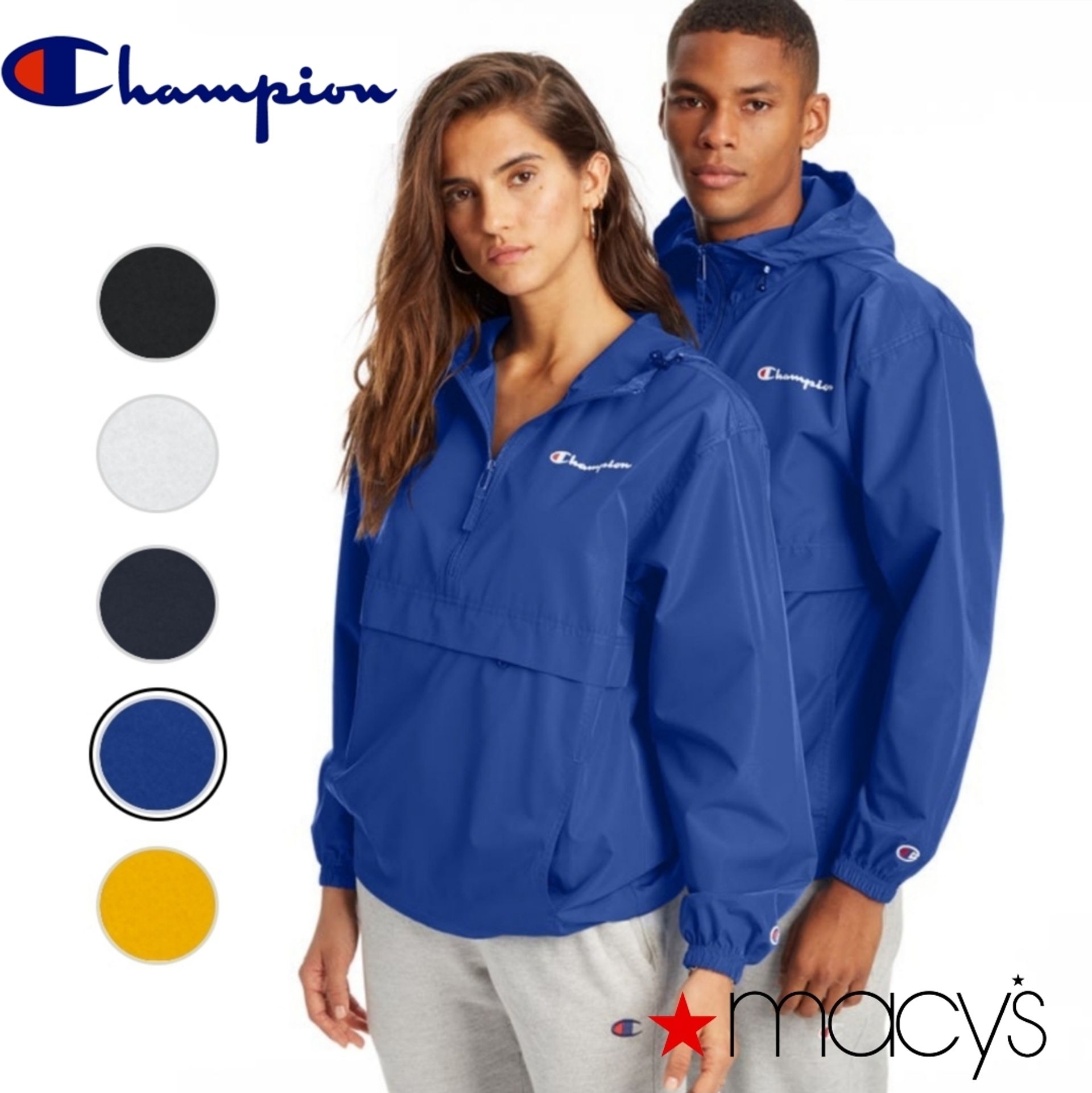 champion windbreaker macys