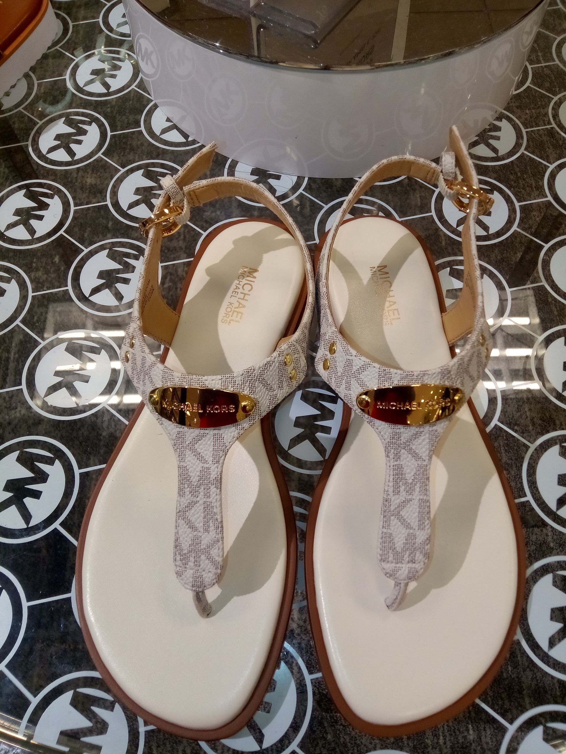 Michael Kors white sandals - Macys 