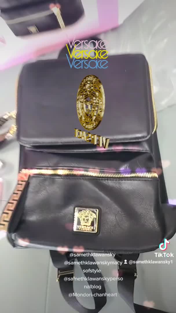 macy's versace bright crystal gift set with backpack