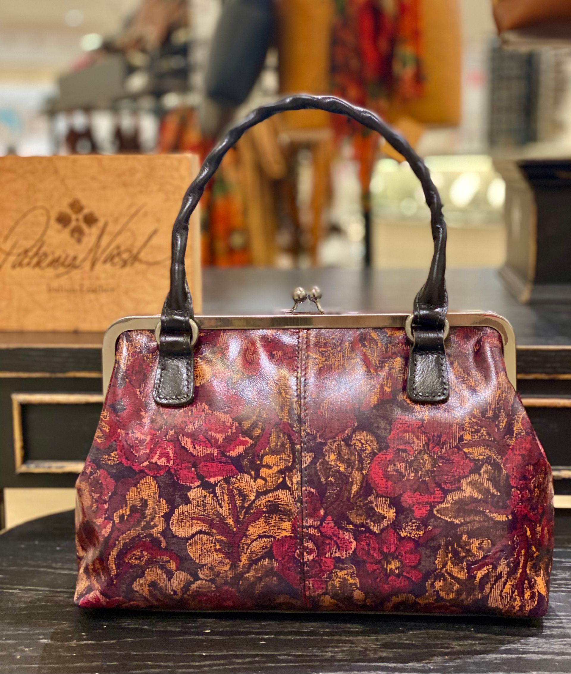 patricia nash frame satchel