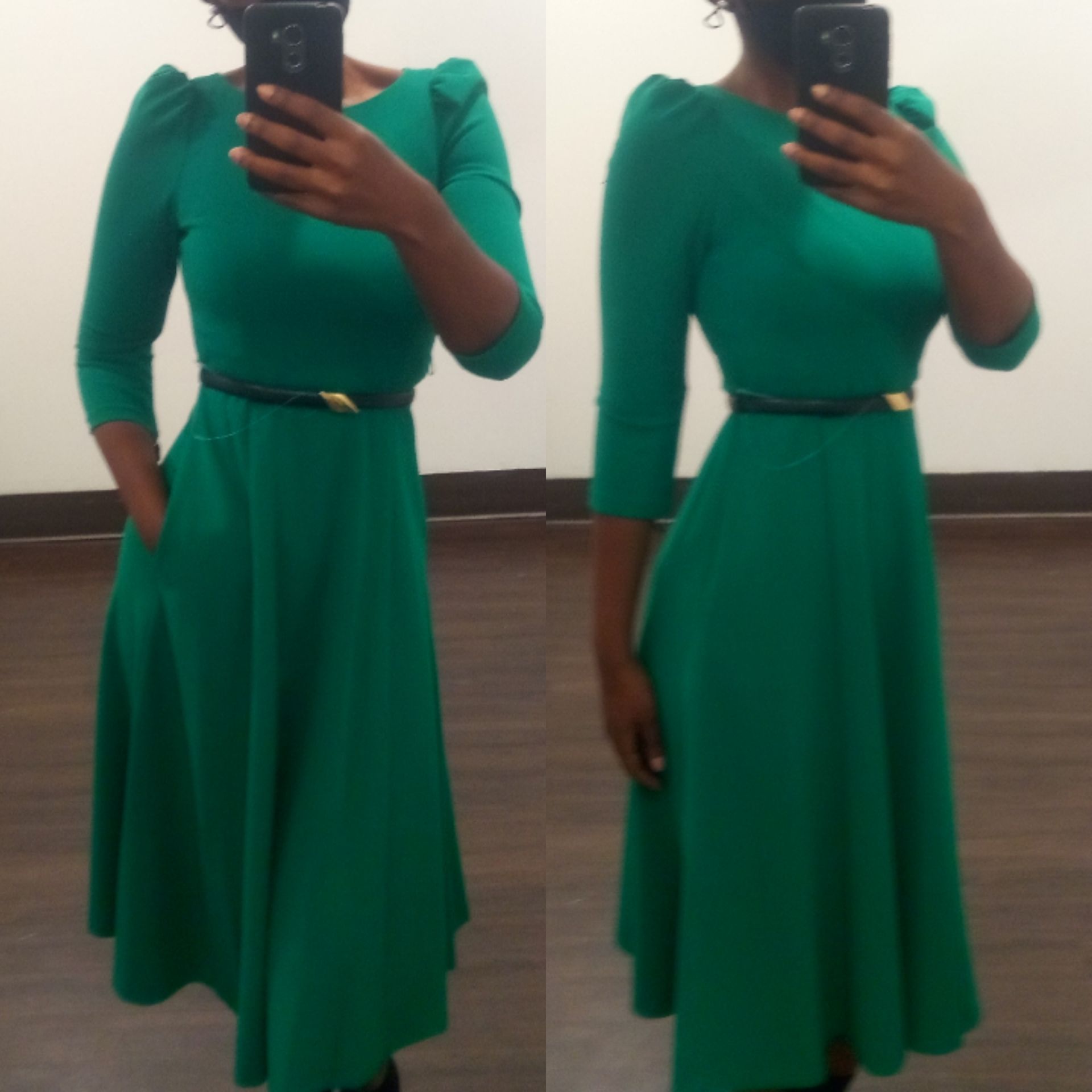 calvin klein green dress macys