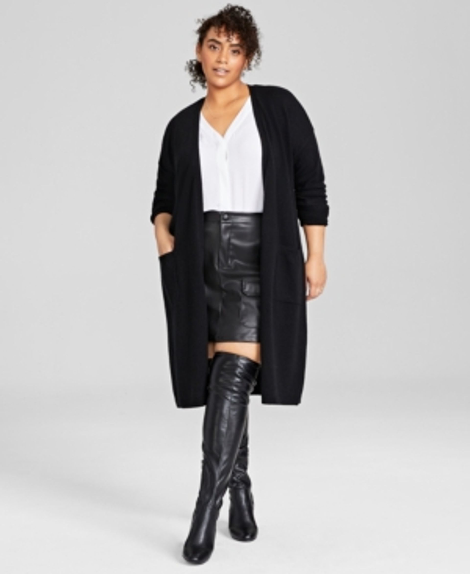 macys plus size boots - Main Image