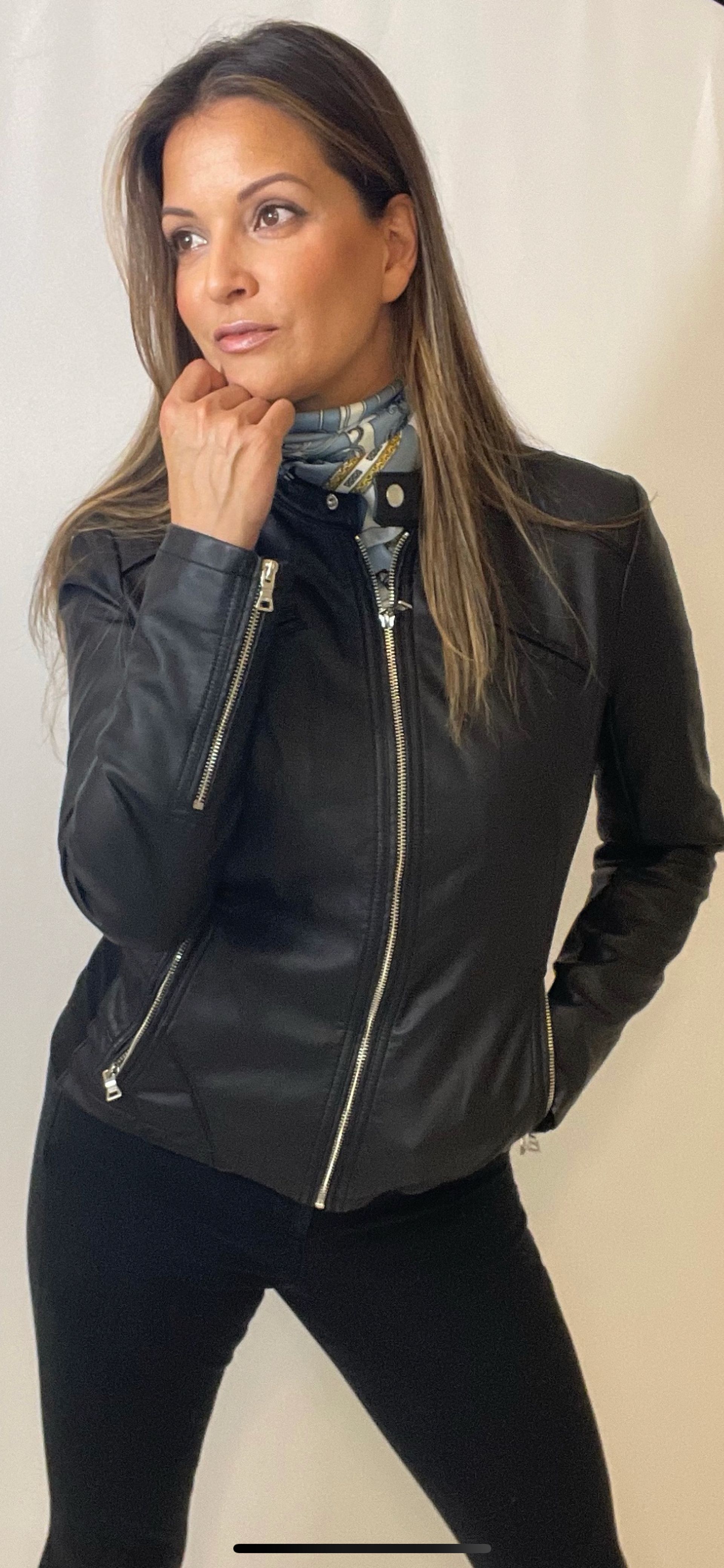 guess leather jacket macys