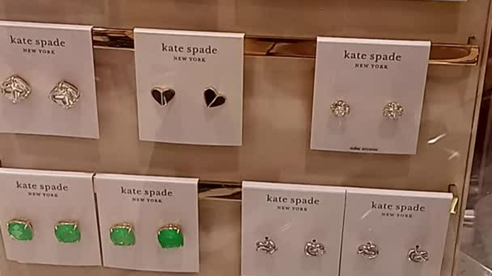 Macy's Style Crew | Kate spade New York glitter crystal square stud earrings